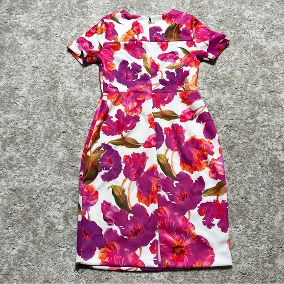 Alexia Almor Floral Print Dress - Pink and Orange Size 4 - Picture 5 of 9